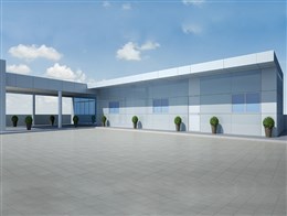 辦公樓鋼結構加建工程-永和大廈頂樓加建-中東幕墻